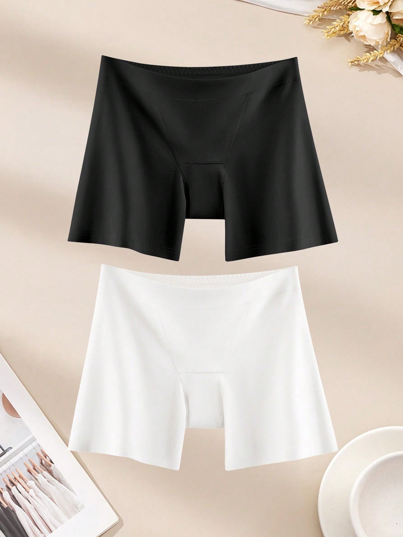 2PCS Cotton Safety Women's Sho - Boxer Brief Pack Cotton review and price