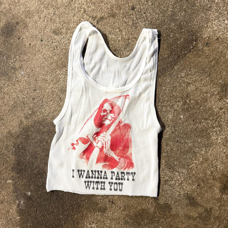 Ribbed Tank with Killer Party  - Tank Top Ribbed review and price